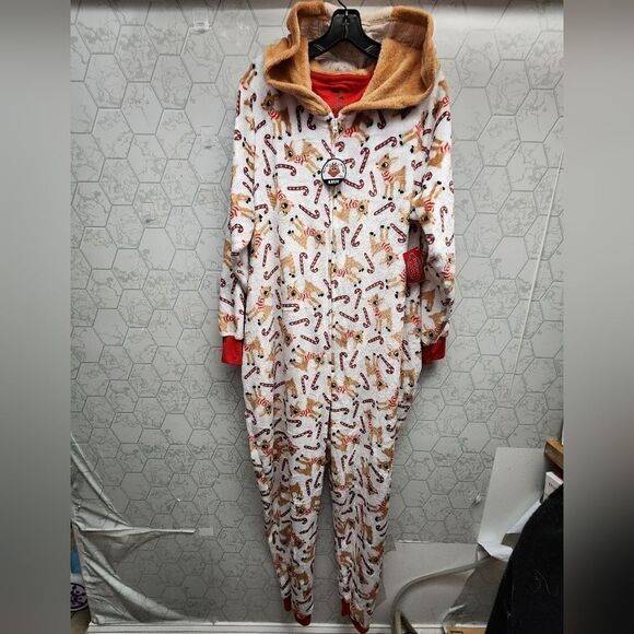 Nwt Rudolph the Red-Nosed Reindeer Women's Super Minky Union Suit, Sz 3X… - Picture 4 of 9
